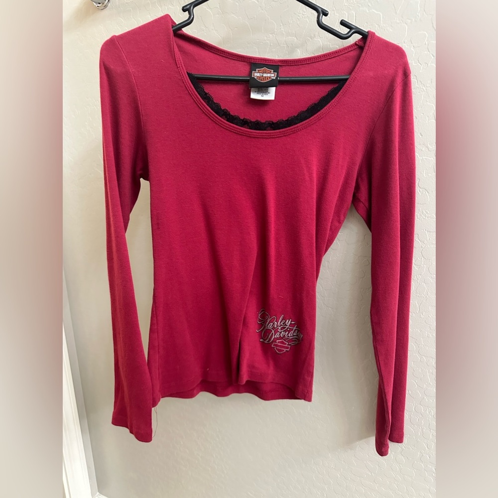 Women’s Harley Davidson T-Shirt Long Sleeve Size M